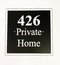Custom House Address Plaque For Mounting On Optional Lawn Stake
