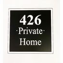 Custom House Address Plaque For Mounting On Optional Lawn Stake
