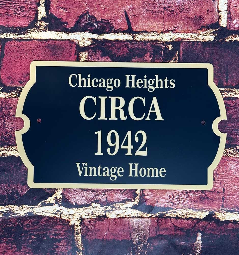 Custom House Name Date Sign