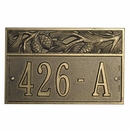 Custom House Number Sign Pine Cone Address Sign