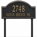 Custom Large Address Sign with Lawn Stakes