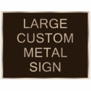 Custom Large Cast Metal Sign With Business Name, Address, or Any Other Text