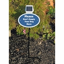 Custom Lawn Sign With Solar Light