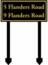 Custom Yard Sign With Lawn Stakes For House Number, Multi Unit or Shared Driveways, Business Name, No Parking, Private Property, etc.
