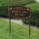 Custom Living Eternally Memorial Lawn Plaque