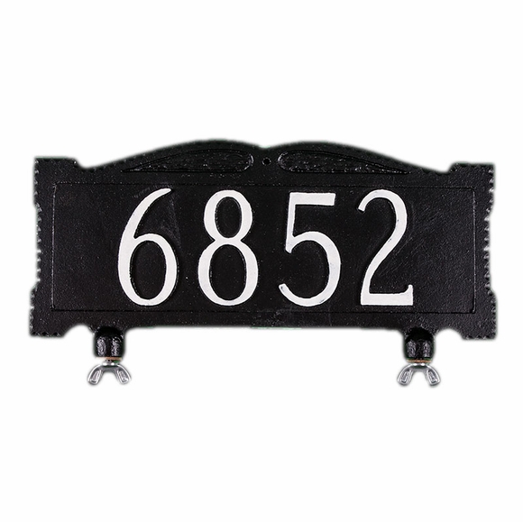 Custom Mailbox Topper Address Sign with 3" High House Numbers