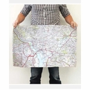 Custom Map Kitchen Towel