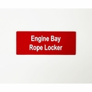 Custom Marine Label 2.5 x 1