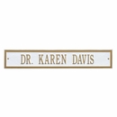Custom Metal Name Sign To Go Underneath Address Plaque or Standalone Address Plate