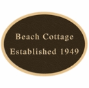 Custom Metal Plaque Oval