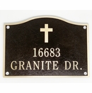 Custom Metal Plaque With Cross