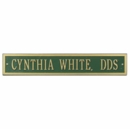 Custom Metal Rectangle Wall Plaque For Name, Entrance, Restroom, or Other Wording