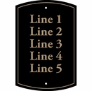 Custom Metal Sign - Up To 5 Lines For Multi Unit Address Numbers, Room Numbers, Building Numbers, Text, etc.