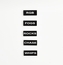 Custom Rocker Switch Label .625"W x .25"H