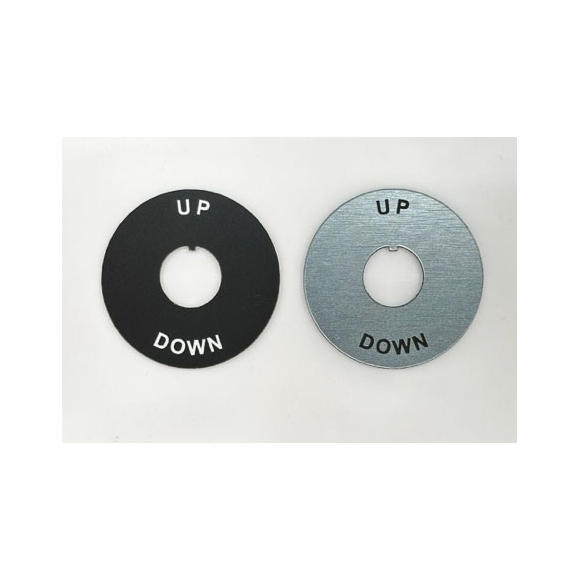 Custom Round Legend Plate for Toggle Switch or Indicator Lamp