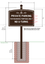 Custom Sign For Parking, Entrance, Street Address, or Community Name With Mounting Pole