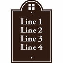 Custom Sign - Up to 4 Lines For Multi Unit Address Numbers, Room Numbers, Building Numbers, Text, etc.