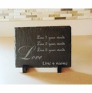 Custom Slate Plaque With Love Message