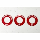 Custom Toggle Switch Label 1.125 OD .625 ID