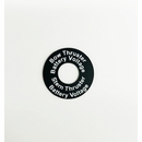 Custom Toggle Switch Plate 1.25 OD .5 ID with 4 Lines
