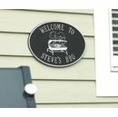 Custom Welcome To Barbeque Grill Sign - Personalized With Name