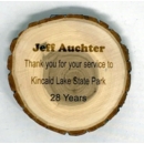 Custom Engraved Wood Log Plaque
