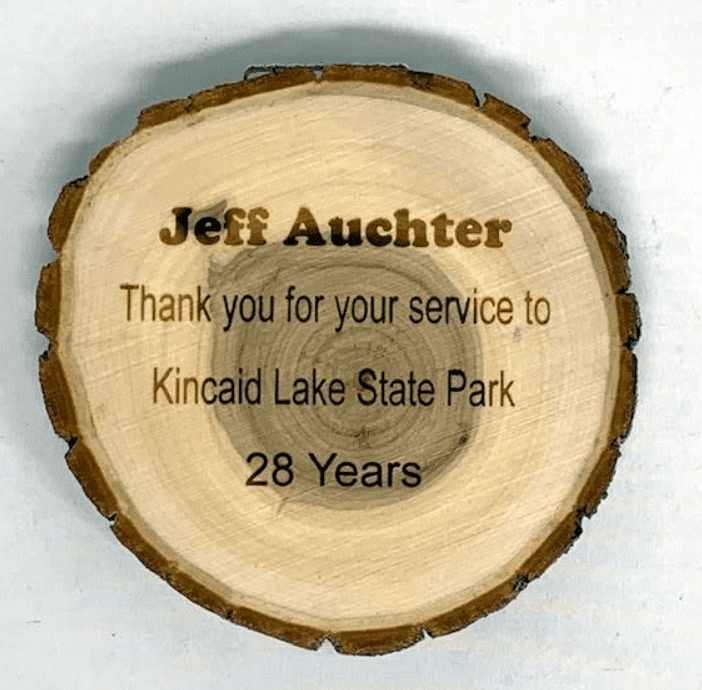 Custom Wood Log Plaque