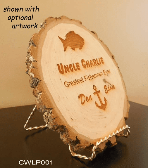 Custom Wood Log Plaque