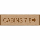 Custom Wooden Sign With Arrow For Building Number, Room Number, Cabin Number, etc.