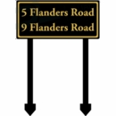 Custom Yard Sign With Lawn Stakes For House Number, Multi Unit or Shared Driveways, Business Name, No Parking, Private Property, etc.