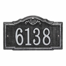 Decorative Metal Address Plaque - House Number Sign - For Wall Mount or Optional Lawn Mount