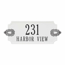 Decorative Number and Street Name Plaque