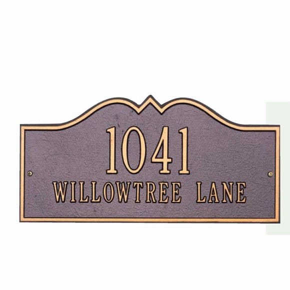 Decorative Rectangle Address Sign Choose Your Size And Color For