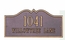 Decorative Rectangle Address Sign - Choose Your Size And Color - For Wall or Optional Lawn Mount