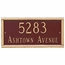 Home Address Plaque With Two Lines - Custom House Number Sign With Decorative Border