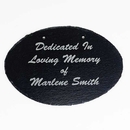 Dedicated In Memory Of Slate Plaque