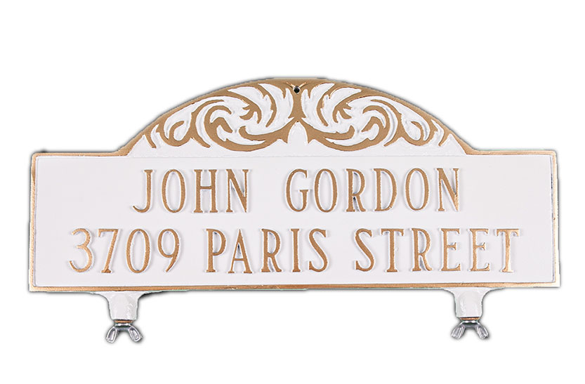 2 Line Mailbox Address Sign Double Sided Mailbox Topper House Number