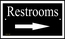 Direction Arrow Sign - Custom Plaque For Restroom, Entrance, Office, Room Number, Address, or Other Location