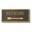 Directional Sign with Arrow - Custom Metal Plaque