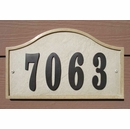 DIY House Number Sign - Crushed Stone & Resin - Choose Arch, Oval, or Rectangle