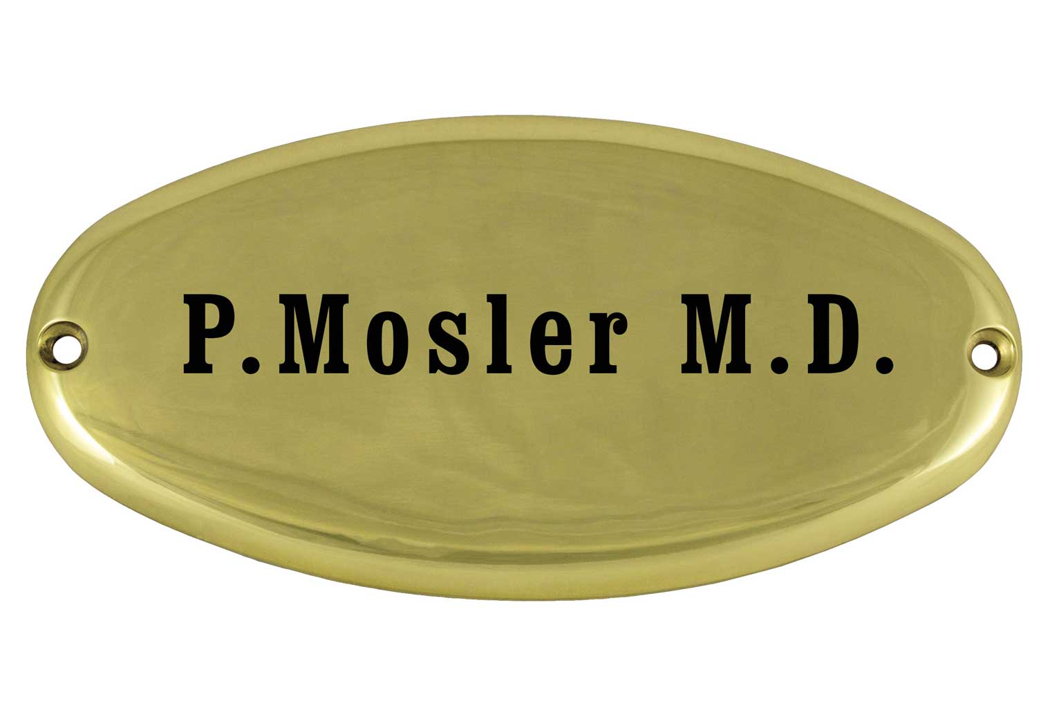 Brass Office Door Name Plaque, Room Number Sign, Nameplate