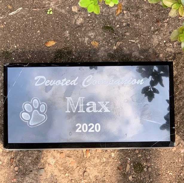 Dog Memorial Headstone