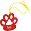 Personalized Dog Paw Shape Christmas Ornament