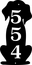 Dog Silhouette Address Sign