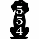 Dog Silhouette Address Sign