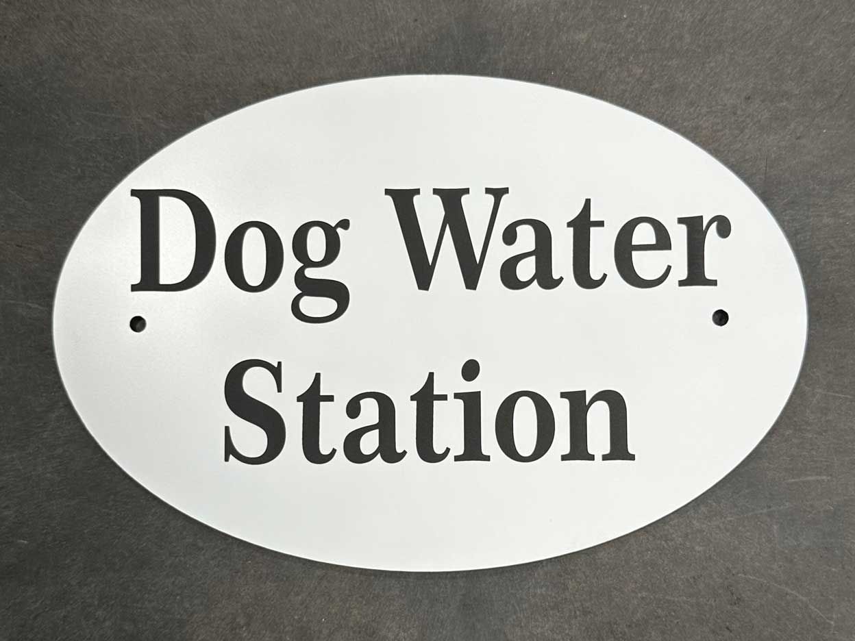 Dog Water Station Sign