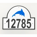 Dolphin House Number Plaque