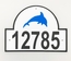 Dolphin House Number Plaque