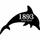 Dolphin Shape Address Sign
