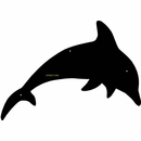 Dolphin Shape Wall Art Plaque